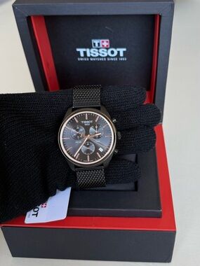 Tissot PR 100 Chronograph Watch - Anthracite/Black Dial (T101.417.23.061.00)